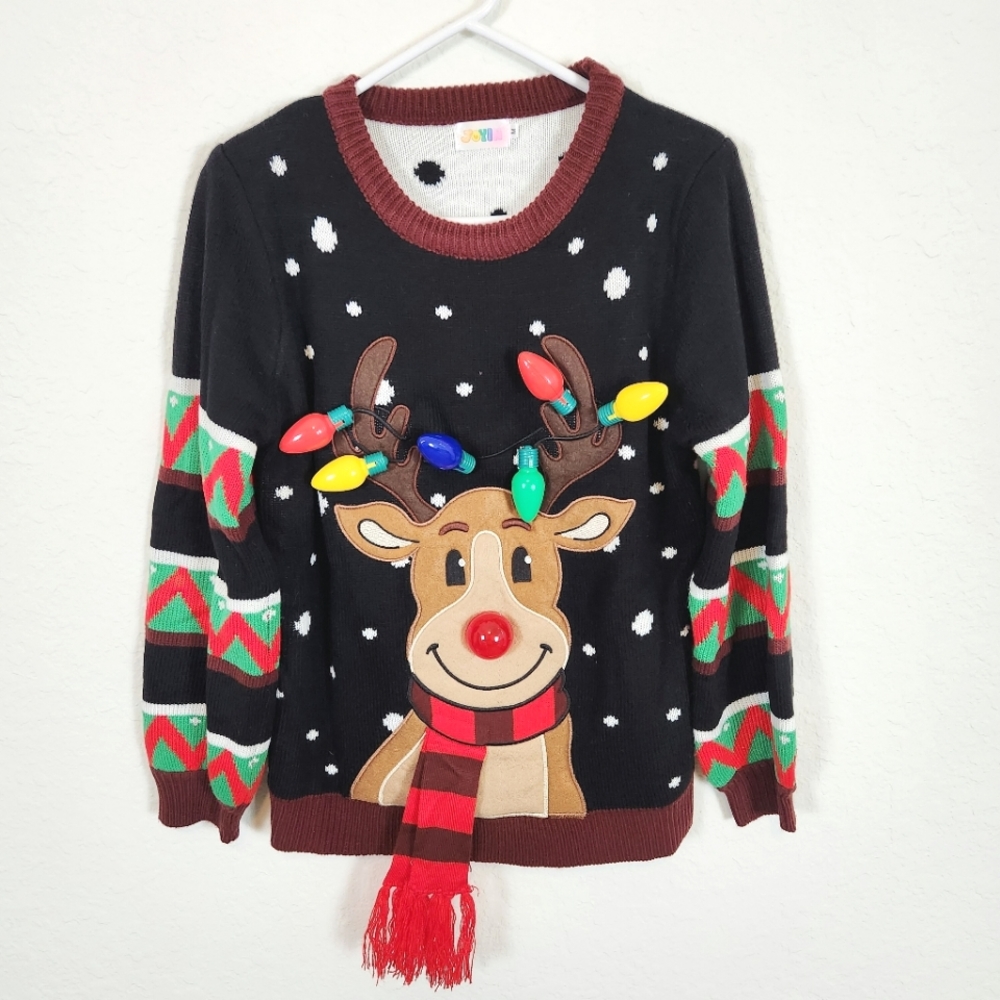 Joyin | New Rudolph Light Up Sweater Medium